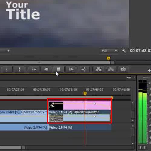 How to make an animated title in Adobe Premiere Pro CS6 ...