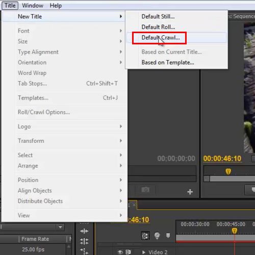 how to insert text in adobe premiere