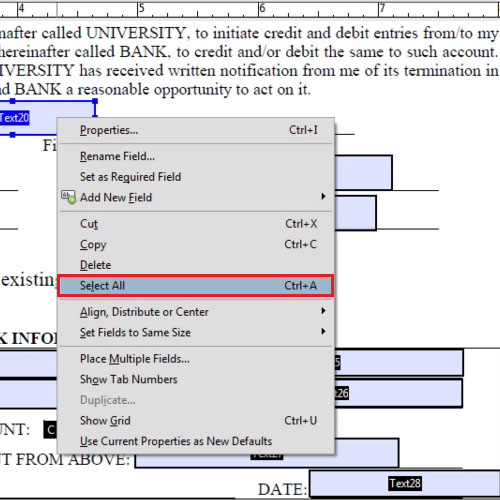 Select all fields