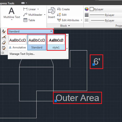 autocad annotation edit