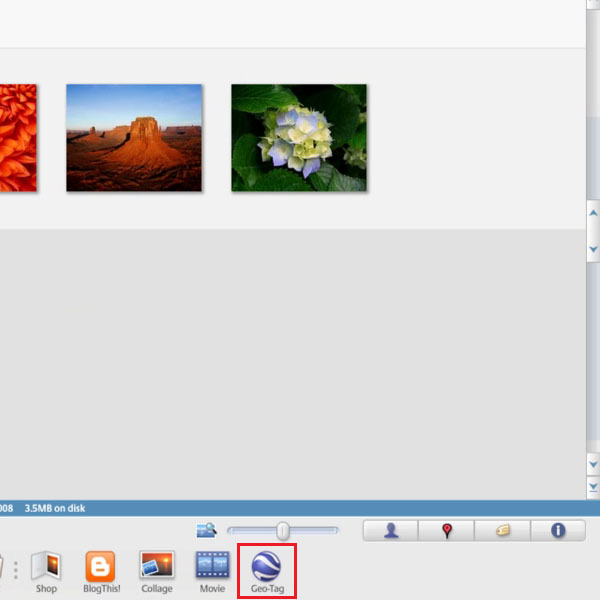Select a picture by using Picasa