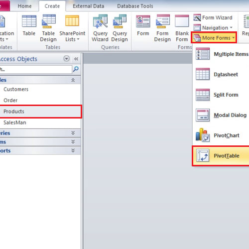 A Pivot Table In Microsoft Access