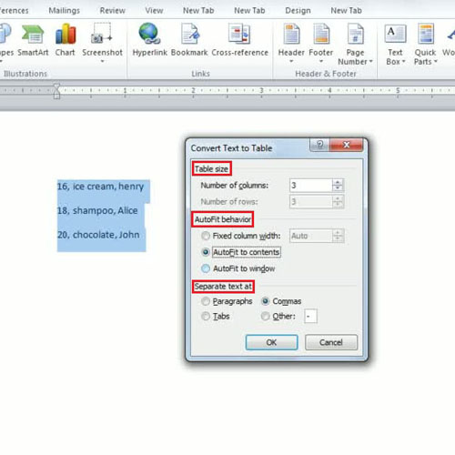 microsoft word for mac how to split a table