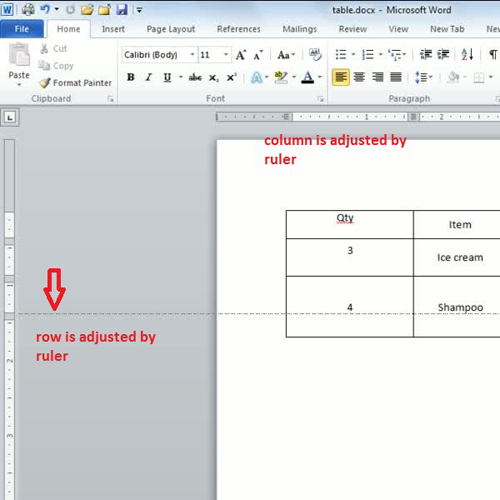 set row height in word 2010