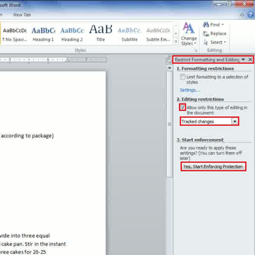 how to remove edit protection from word document