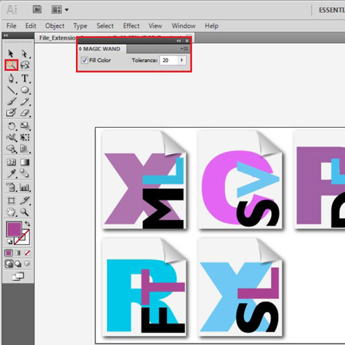 what is adobe illustrator magic want tool used for