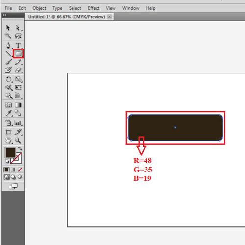 Draw a rounded rectangle