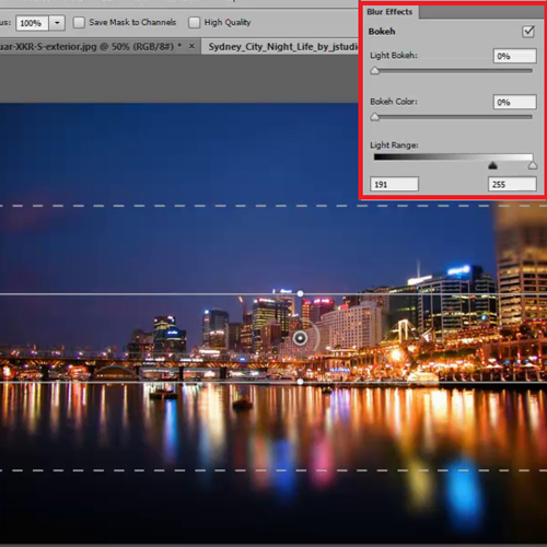 Modify the Blur Effects Panel settings