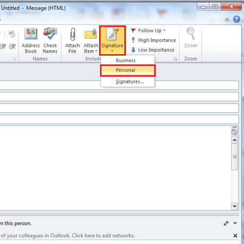 how to add signature in outlook for mac
