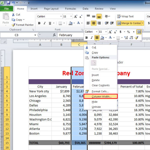 how-to-adjust-columns-rows-and-text-in-excel-2010-howtech