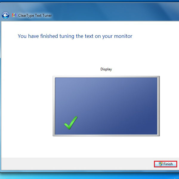 Finalizing the calibration process