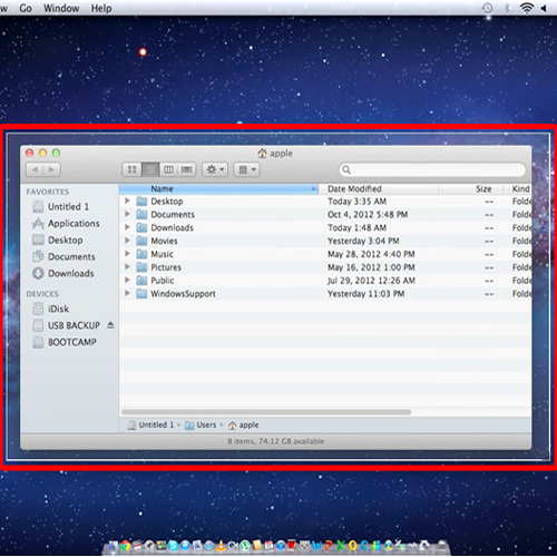 mac print screen selected area