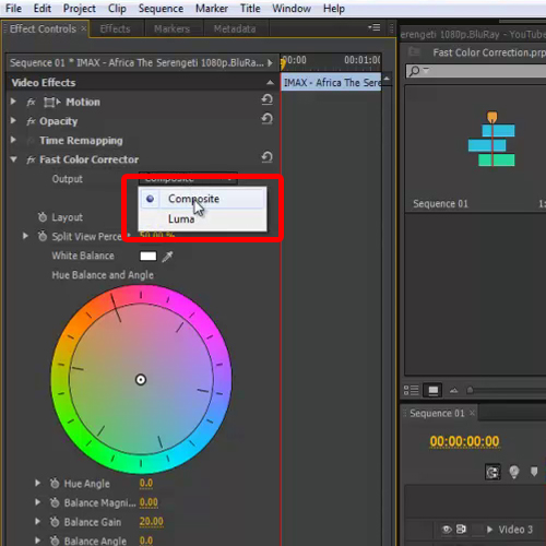 adobe premiere cs6 color correction