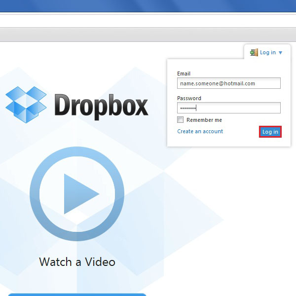 dropbox not signing in