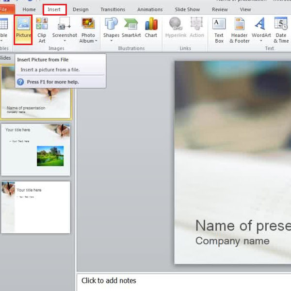 add presentation pictures