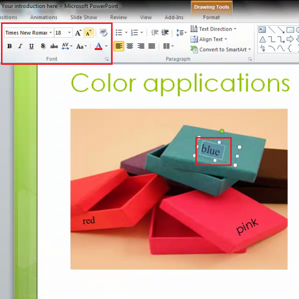 powerpoint for mac how to drag text box