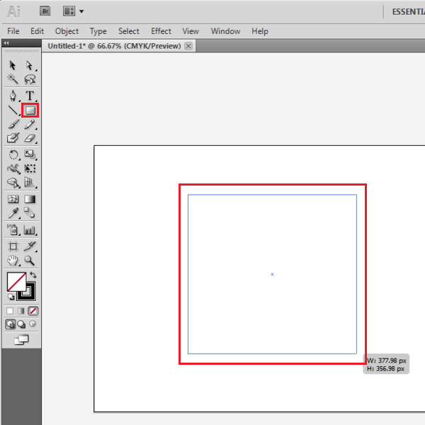 Draw a vector shape