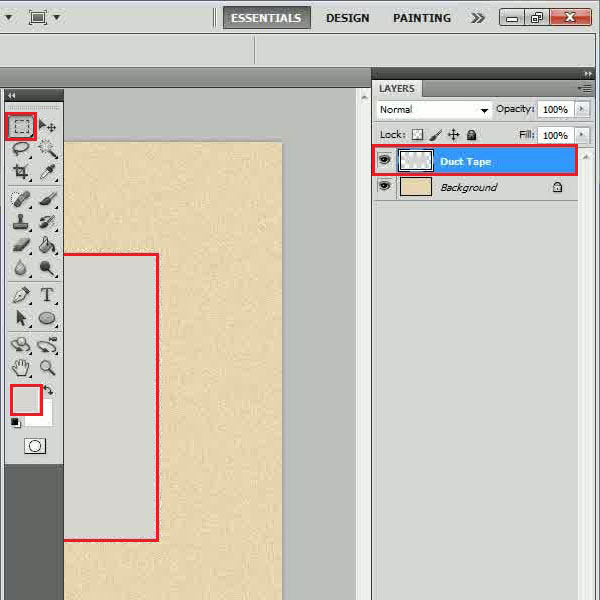 Create a rectangular shape