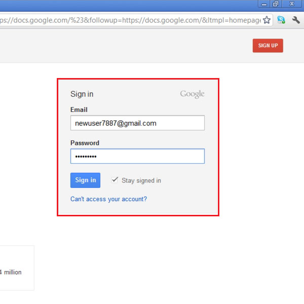 google docs login online