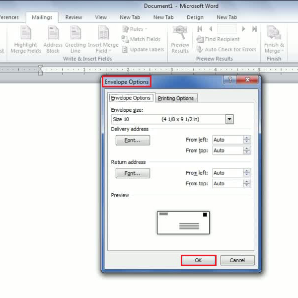 how-to-create-an-envelope-in-word-2010
