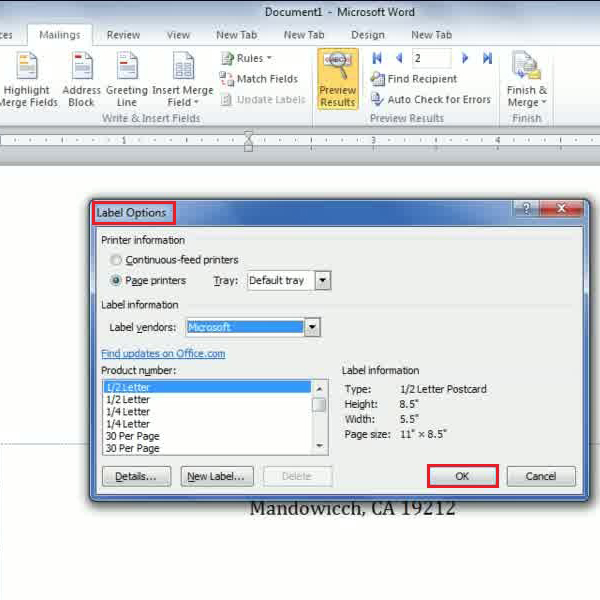 youtube how to print address labels from excel