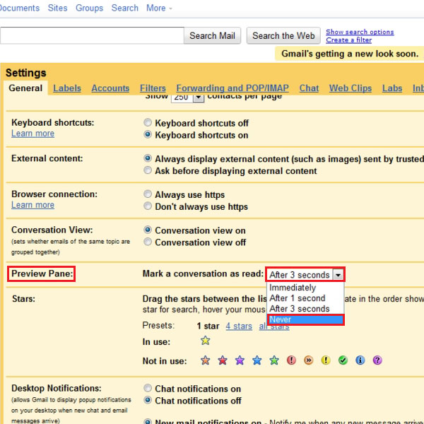 Choose duration to mark conversation as read