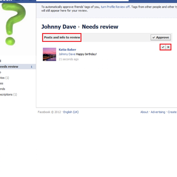 How to remove facebook review