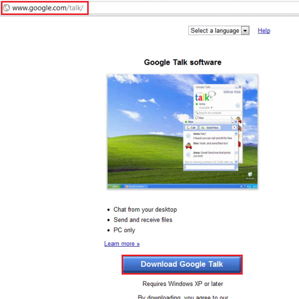 google talk to search laptop free download