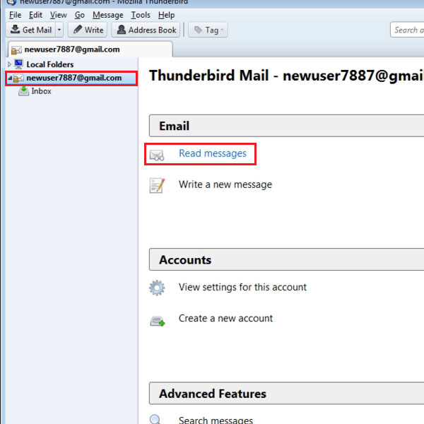 cannot add gmail to thunderbird portable