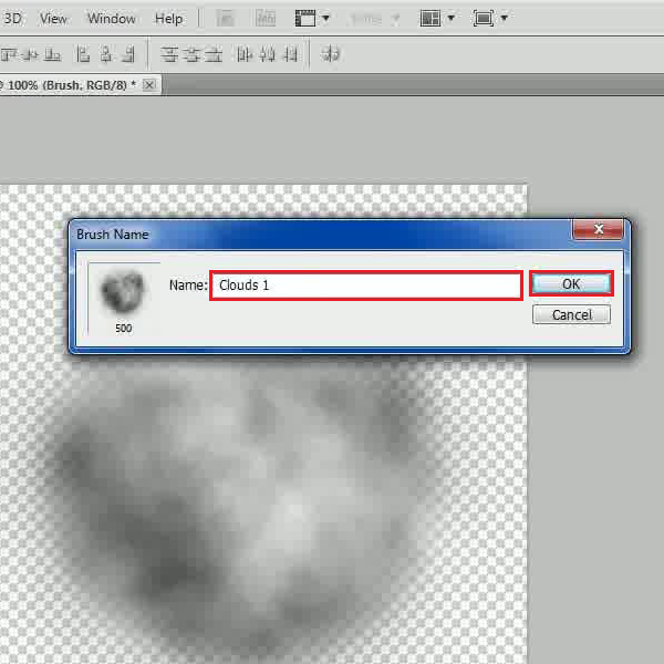 Make a new clouds brush