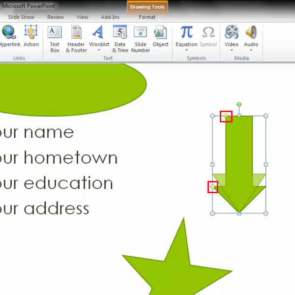 resize shape to fit text powerpoint