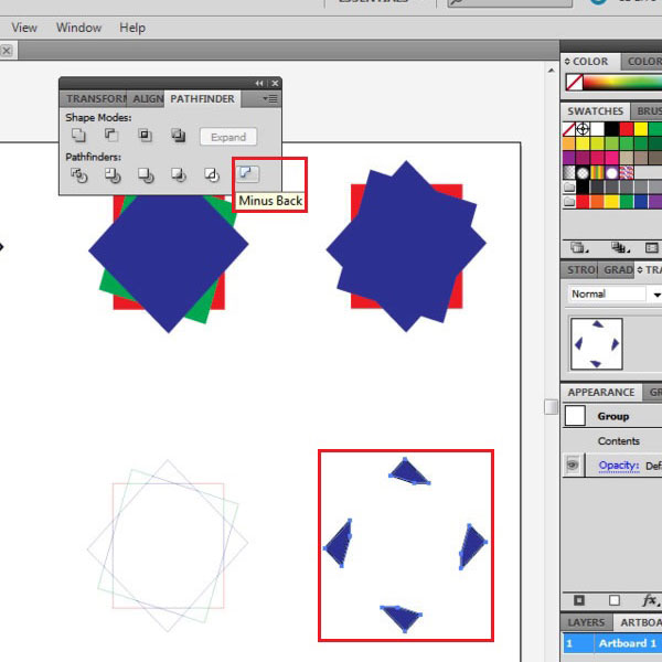 using pathfinder in illustrator