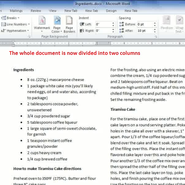 How To Work With Newspaper Columns In Microsoft Word 10 Howtech