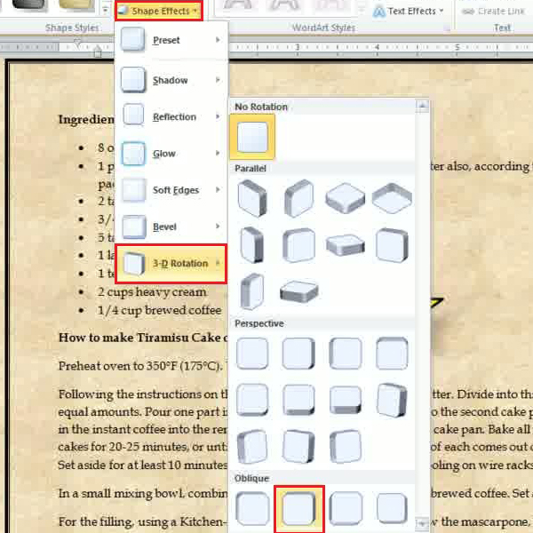 How to Work with Shapes in Microsoft Word 2010 - HowTech